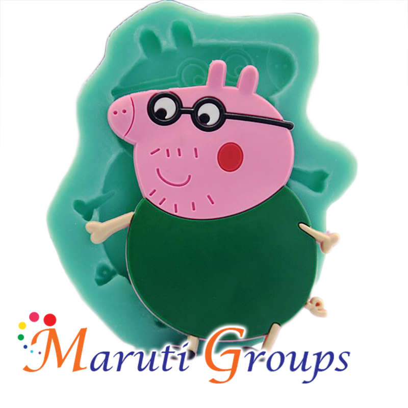 Peppa Pig Father Silicone Mould