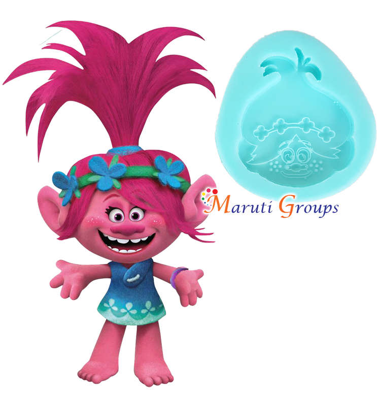 Trolls - Princess Poppy Silicone Mould