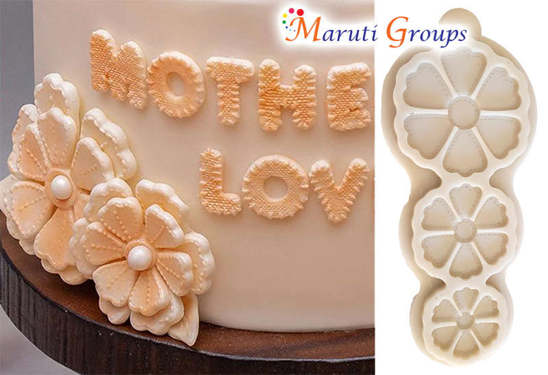 Stitched Flowers - Pretty Petals Silicone Mould
