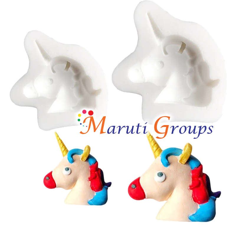 Unicorn Face Silicone Mould - Small Size