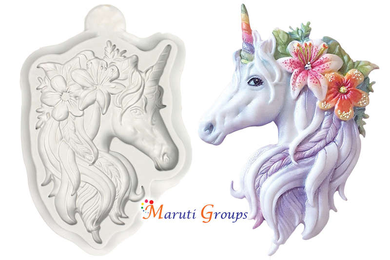 Unicorn Face Silicone Mould