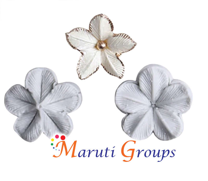 2 Pair Flower Silicone Mould   Size: 4cm x 4cm