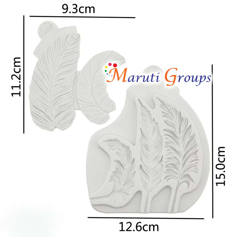 Feathers Silicone Mould & Veiner