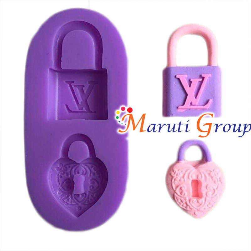 Louis Vuitton LV Lock & Heart Lock Silicone Mould