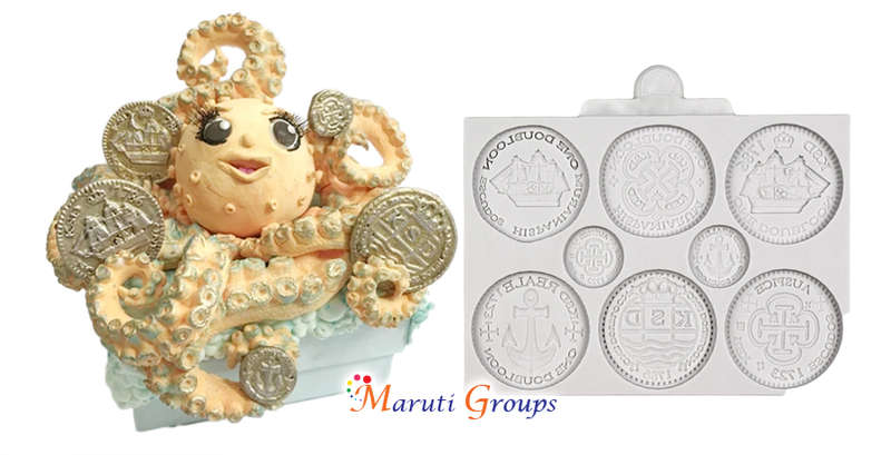Treasure Coins Silicone Mould