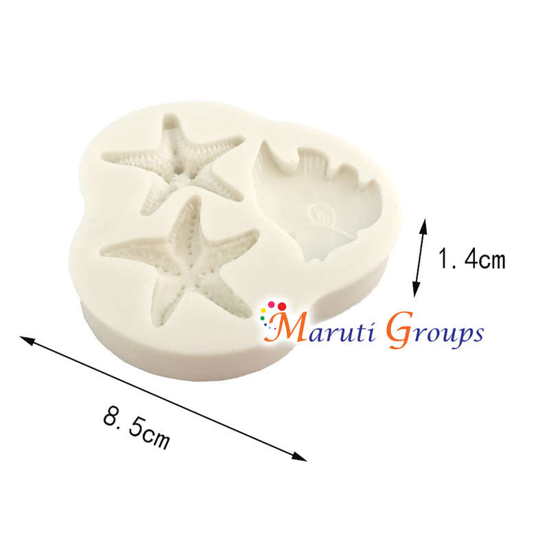 Starfish, fish - Sea Animals  Silicone Mould