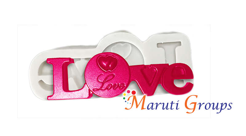 love Text / I Love You / Love Heart / Valentine's Day Silicone Mould