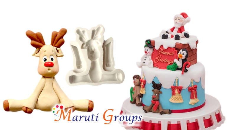 Christmas - Reindeer Silicone Mould