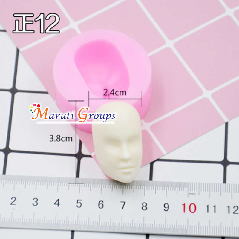 Human Face/ Doll Face Silicone Mould - Type 12