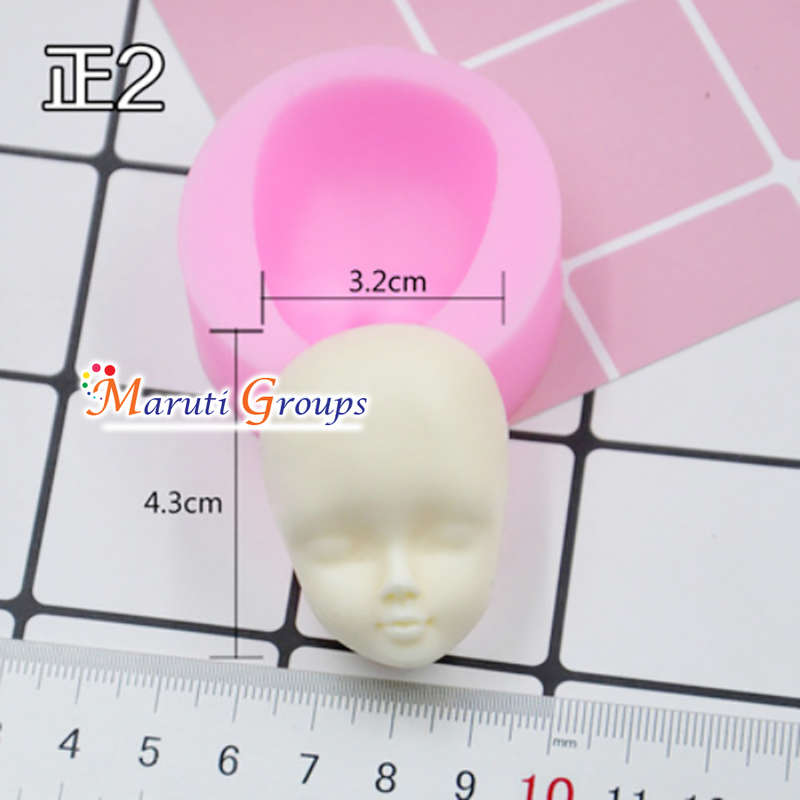 Human Face/ Doll Face Silicone Mould - Type 2
