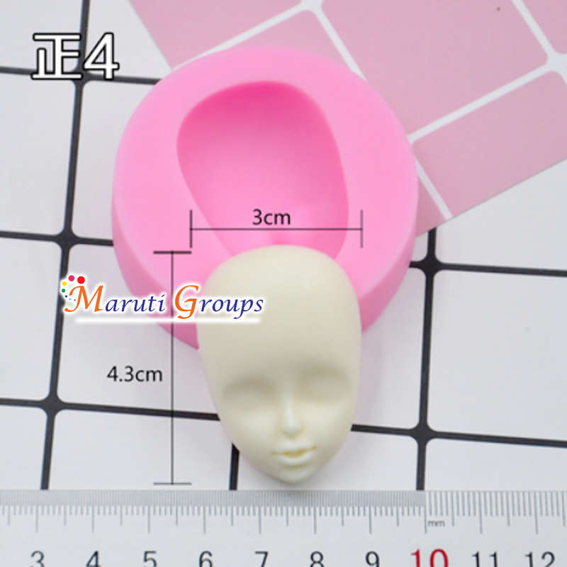 Human Face/ Doll Face Silicone Mould - Type 4