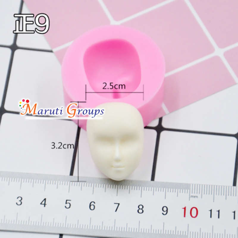Human Face/ Doll Face Silicone Mould - Type 9