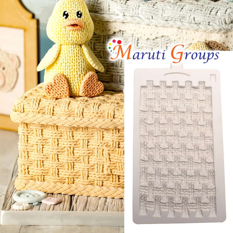 Rustic Weave Basket  Silicone mould