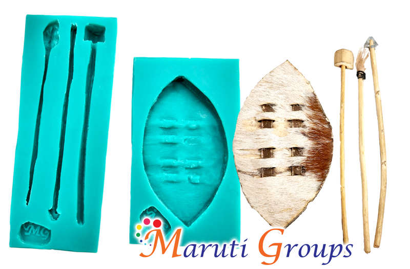 2pc Traditional African Weapons Silicone Mould