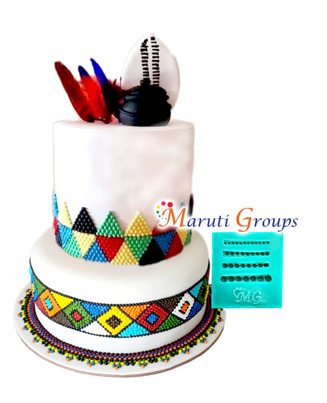 Traditional African Beads - Set Silicone Mould