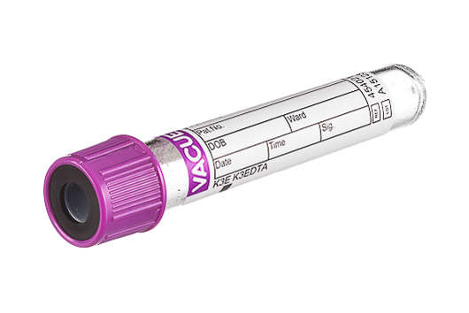 EDTA Vaccuum Tubes 4ml, K3 L/Top