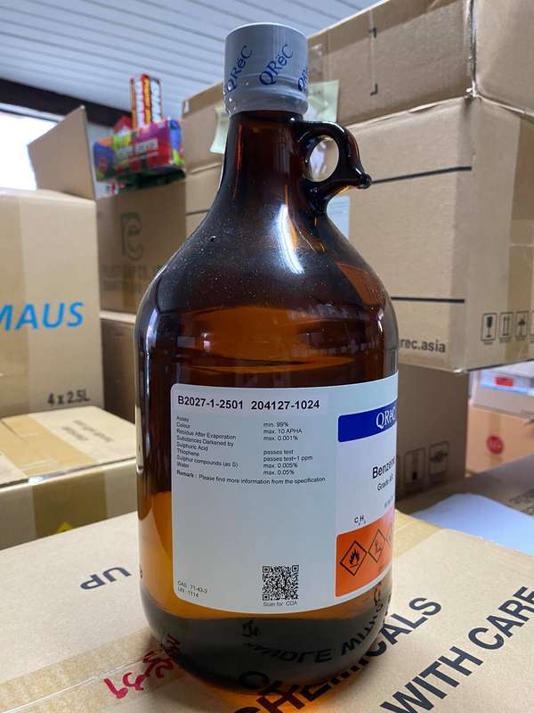 Benzene 99% AR Grade, 2.5L