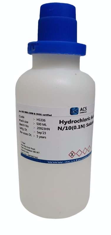 Hydrochloric Acid Ampule 0.1 N (N10), 100ml