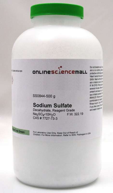 Sodium Sulphate Decahydrate 99% 500g