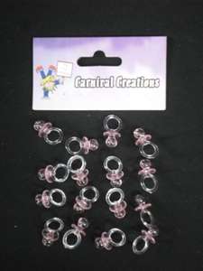 Pacifier Crystal 18 pcs Pink