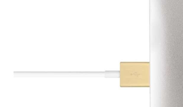 USB CABLE LIGHTNING CON  GOLD