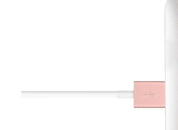 USB CABLE LIGHTNING CONNECTOR GOLD ROSE