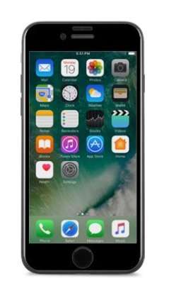 IONGLASS FOR IPHONE 7/8  BLACK