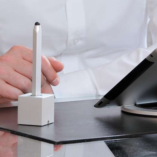 ALUPEN STYLUS WITH CUBE SILVER