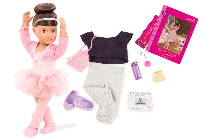 OG DELUXE DOLL W/ BOOK SYDNEY LEE 18INCH BRUNETTE