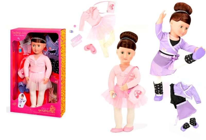 OG DELUXE DOLL W/ BOOK SYDNEY LEE 18INCH BRUNETTE