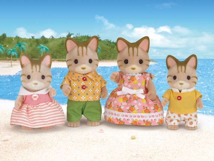 Striped Cat Family