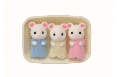 Marshmallow Mouse Triplets