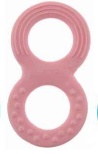 RUBBER TEETHER - PINK