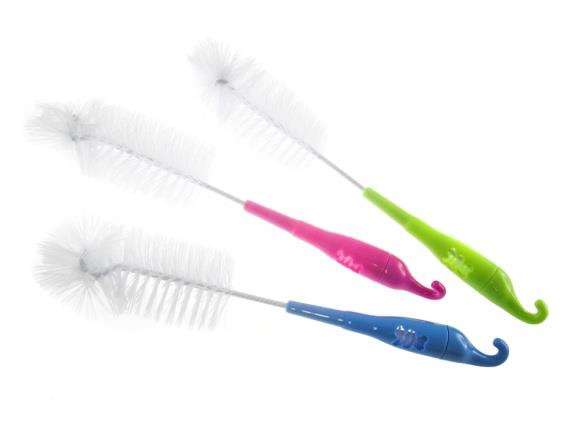 BOTTLE / TEAT BRUSH WHITE