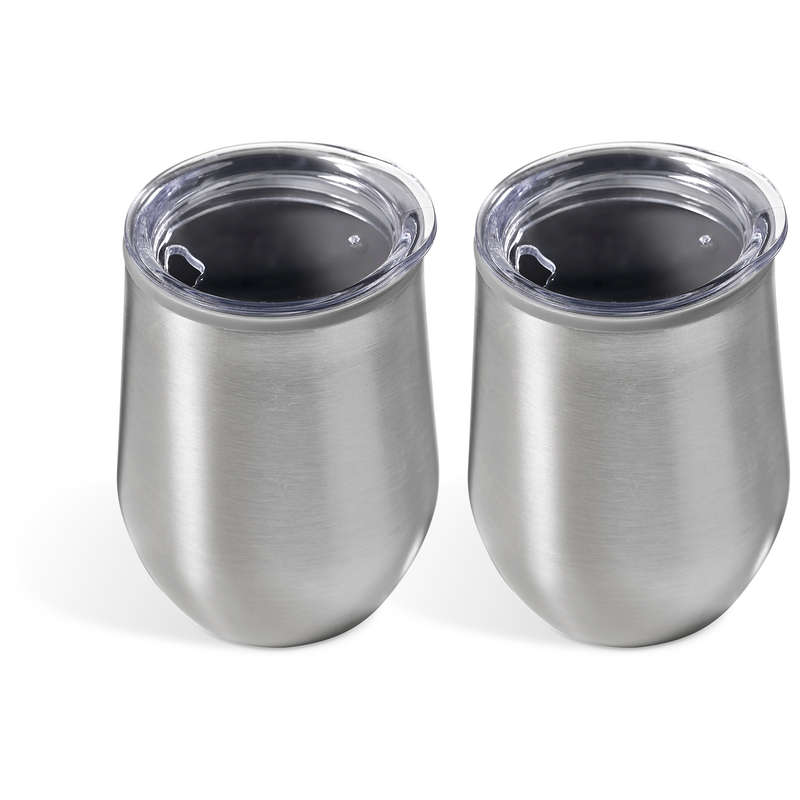 Serendipio Madison Cup Duo Set - 350ml - Silver