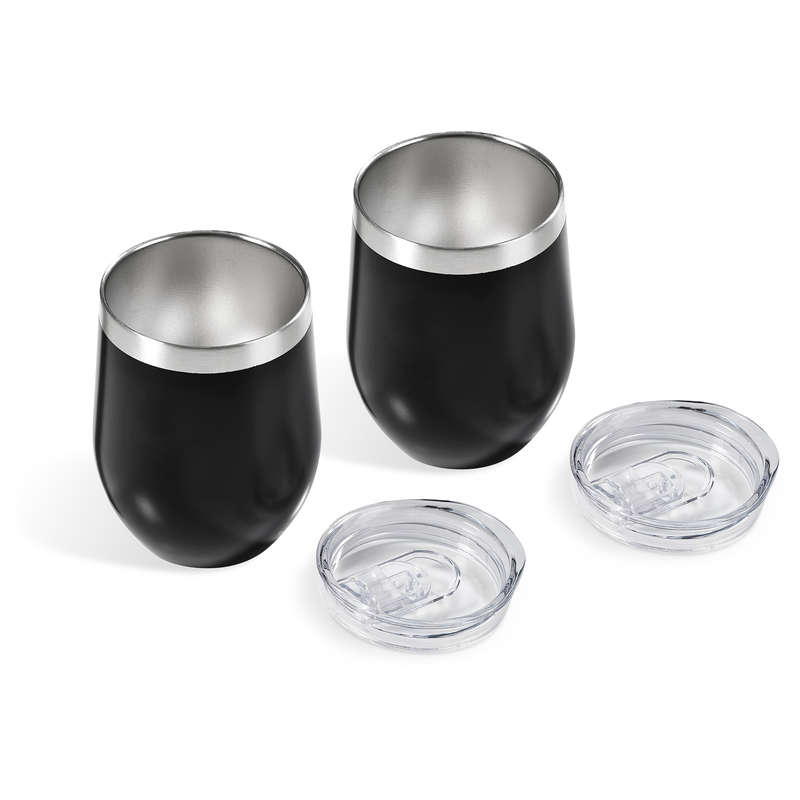 Serendipio Sheridan Cup Duo Set - 300ml - Black