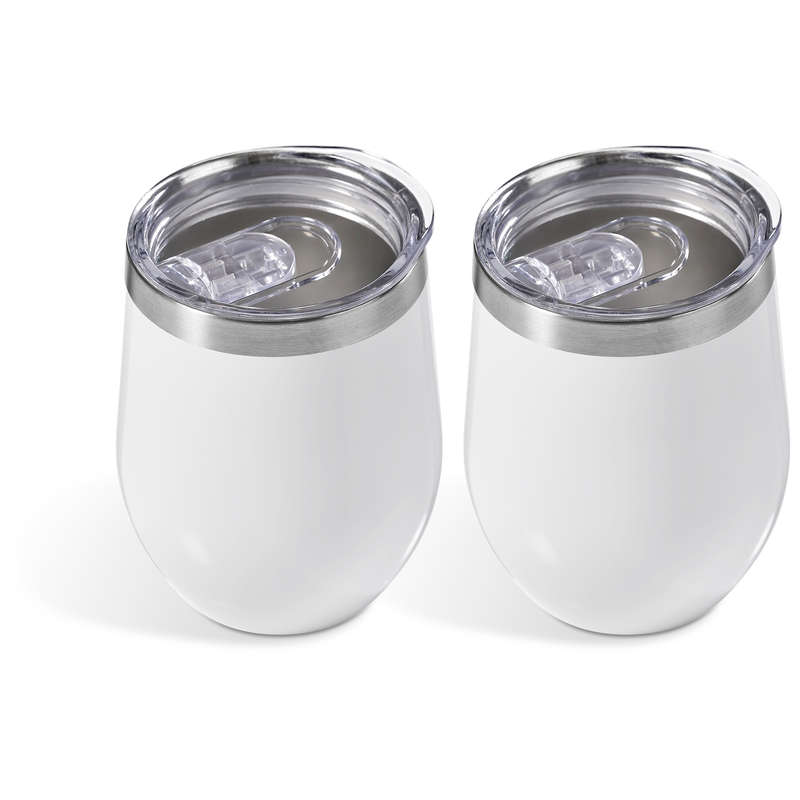 Serendipio Sheridan Cup Duo Set - 300ml - Solid White
