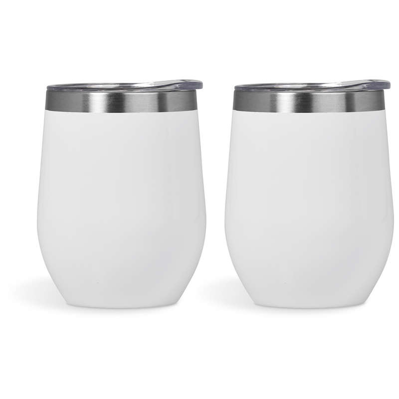 Serendipio Sheridan Cup Duo Set - 300ml - Solid White