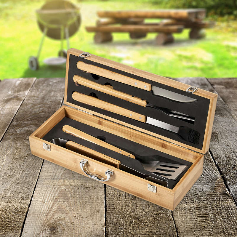 Okiyo Yakiniku 5-Piece Bbq Set - Natural