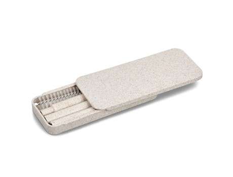Okiyo Saiko Wheat Straw Straw Set - Natural