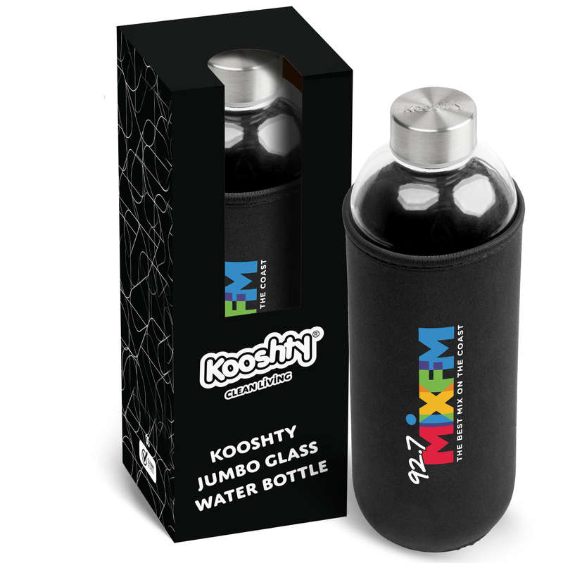 Kooshty Jumbo Water Bottle - 1 Litre - Black