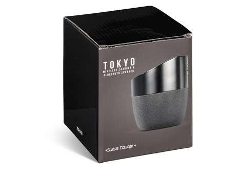 Swiss Cougar Tokyo Wireless Charger & Bluetooth Speaker - Black
