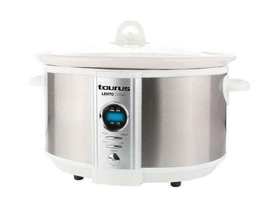 Slow Cooker Digital Stainless Steel Brushed 6.5l 320W "Lento Cuina"
