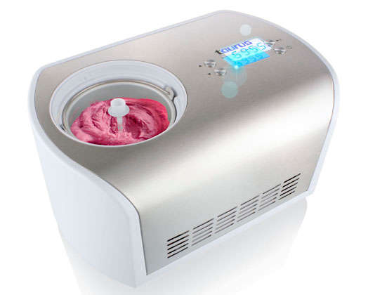 Ice Cream Maker LCD Display Stainless Steel Brushed 1.2l 135W "Casa Gelat"