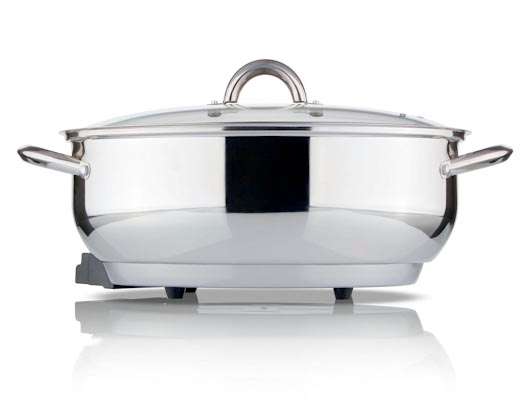 Skillet Adjustable Temperature Stainless Steel 38 x 26 x 13cm 2400W "Inox Torrat"