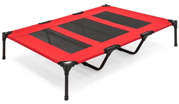 Dog Elevated Cot Bed - XLarge (Red)