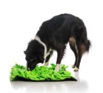 Snuffle Mat Green - Fleece length approx 9cm