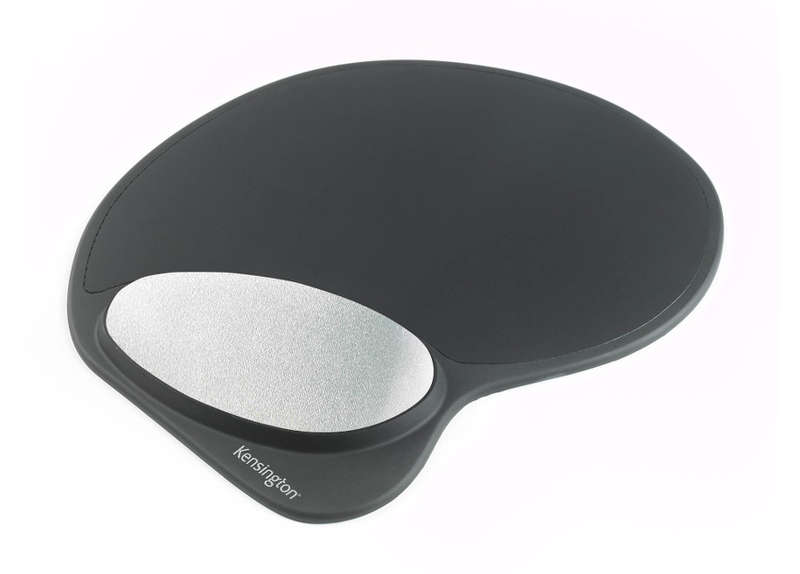 KENSINGTON Memory Gel Mouse Pad with Integral Wrist Rest Black