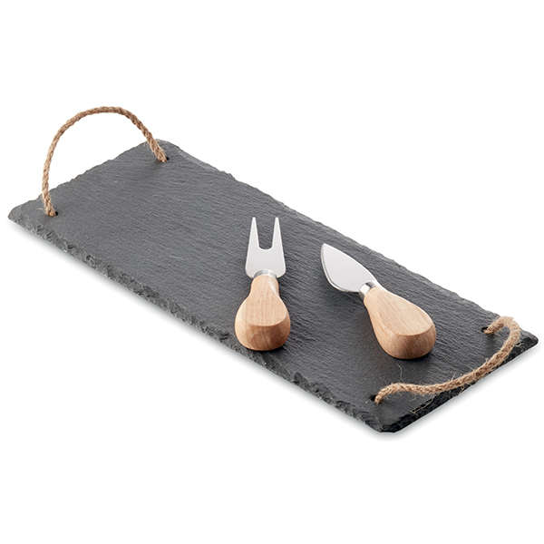 Slate Cheeseboard Set - Black
