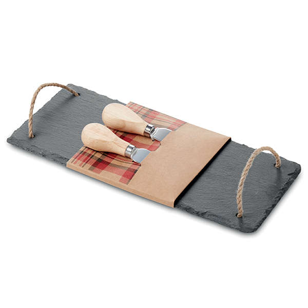 Slate Cheeseboard Set - Black